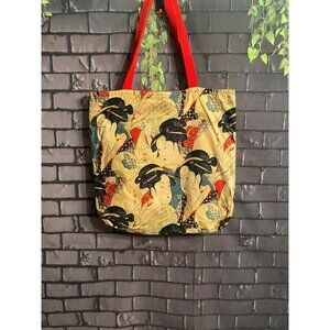 Girls Of The Golden Temple Fabric Tote Bag
